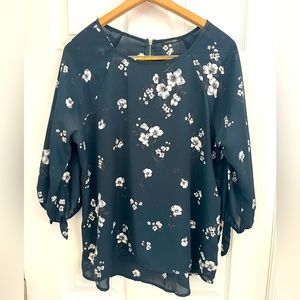 Papermoon “Larie Tie Sleeve” Womens Top Size L